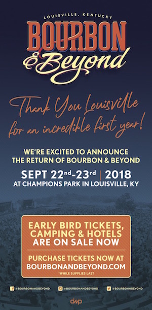 Bourbon & Beyond: Save The Date (Sept. 22-23, 2018)