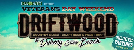 KFRG presents Driftwood at Doheny State Beach