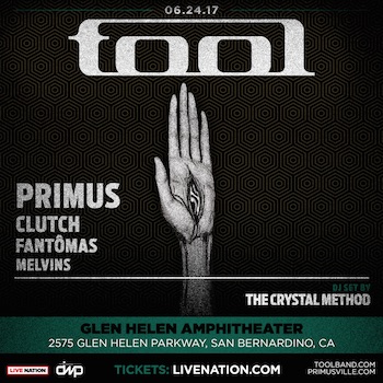 Show flyer with band lineup and venue details