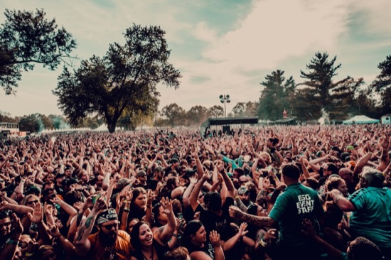 Crowd at the Zorn Stage at Louder Than Life