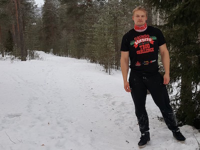 European taco challenge champion Jesse Pynn&ouml;nen