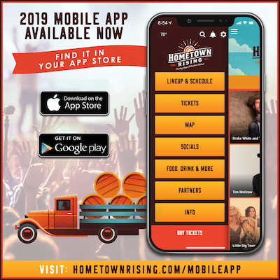 Hometown Rising mobile app