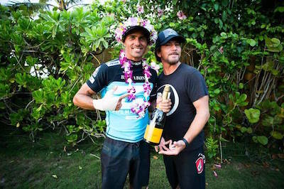 Kelly Slater and Eddie Vedder