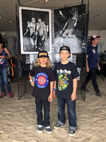 Young fans at Lisa Johnson's Goldmine Garage at Surf City Blitz