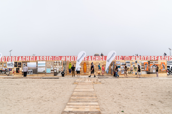 Surf art on the beach at Surf City Blitz